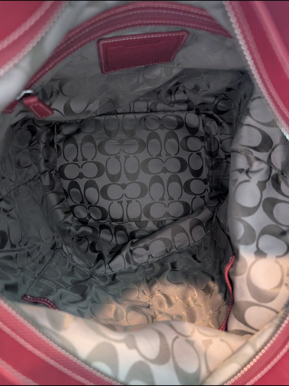 Coach XL Red Duffle Sac 9151 - Picture 6 of 7